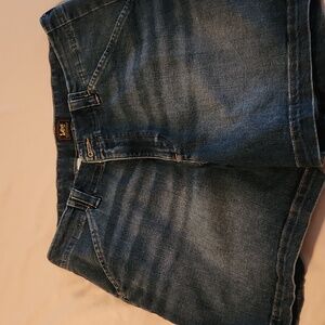Lee Dark Blue Jean Shorts
